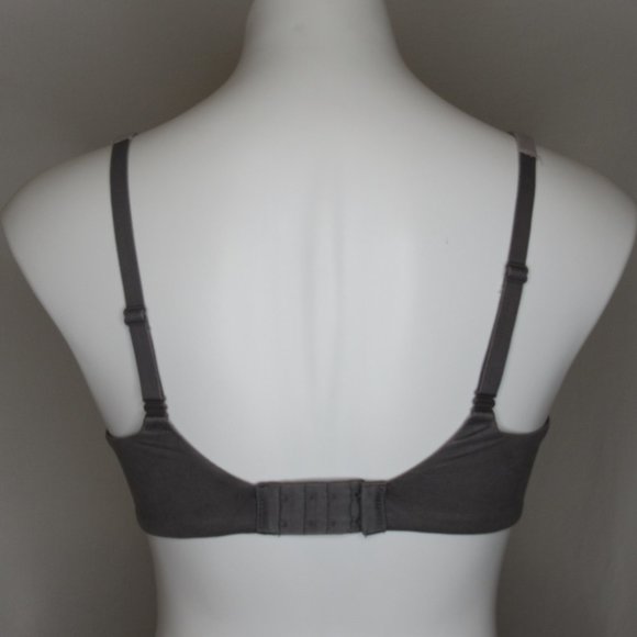 Victoria's Secret Body by Victoria Lined Demi Gray Lace Trim Bra 34D - Picture 4 of 9